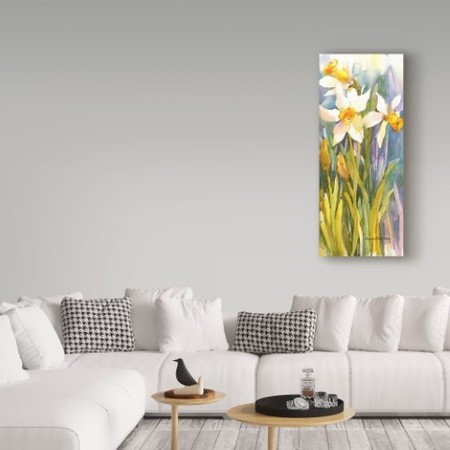Trademark Fine Art Annelein Beukenkamp 'Narcissus' Canvas Art, 10x24 ALI38212-C1024GG